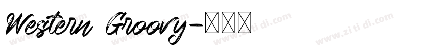 Western Groovy字体转换